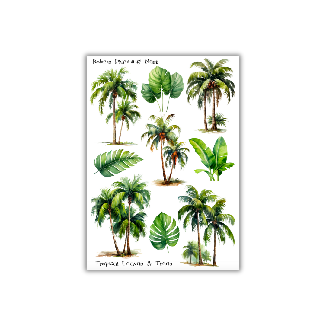 Tropical Leaves and Trees