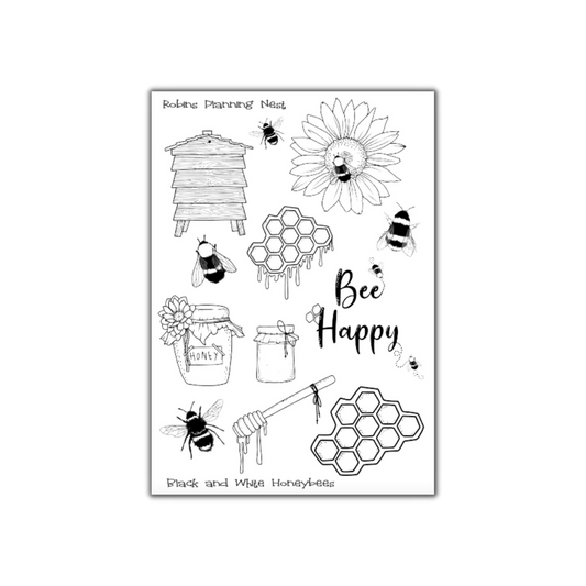 Black and White Honeybees