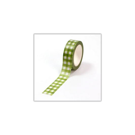 Green Grid Washi Tape