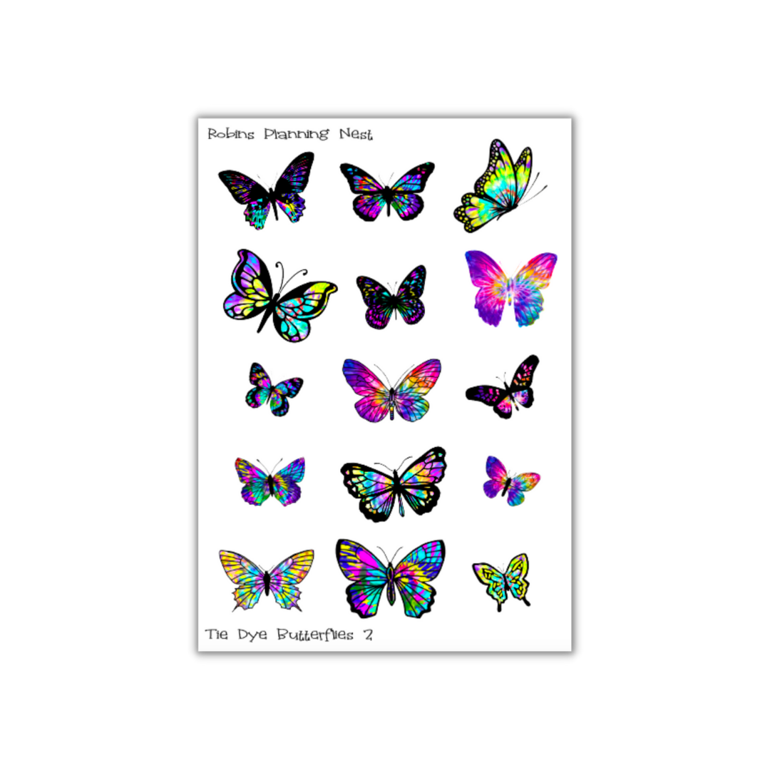 Tie Dye Butterflies 2